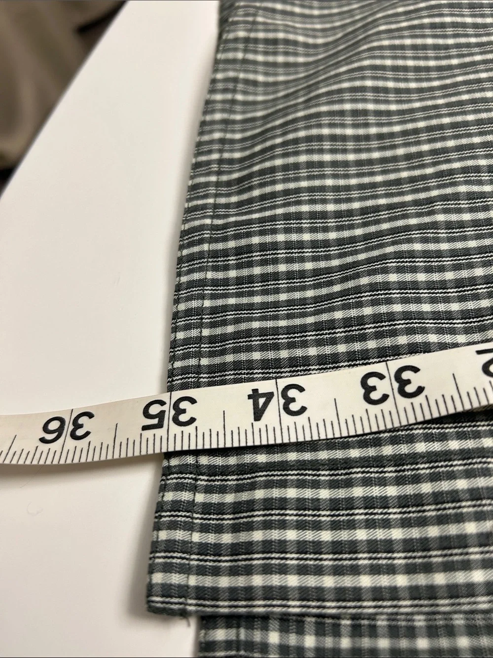 The North Face Men’s XL Green and White Plaid Button-Up Shirt